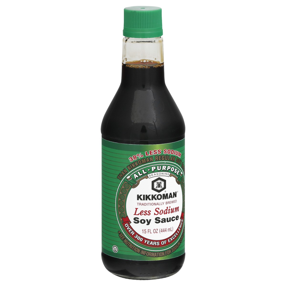 slide 2 of 9, Kikkoman Less Sodium Soy Sauce 15 oz, 15 oz