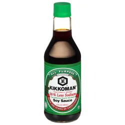 Kikkoman 38% Less Sodium Soy Sauce 15 fl oz