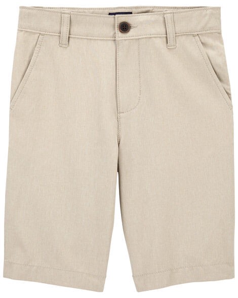 slide 1 of 3, Oshkosh Kid Stretch Chino Shorts Khaki 8, 1 ct