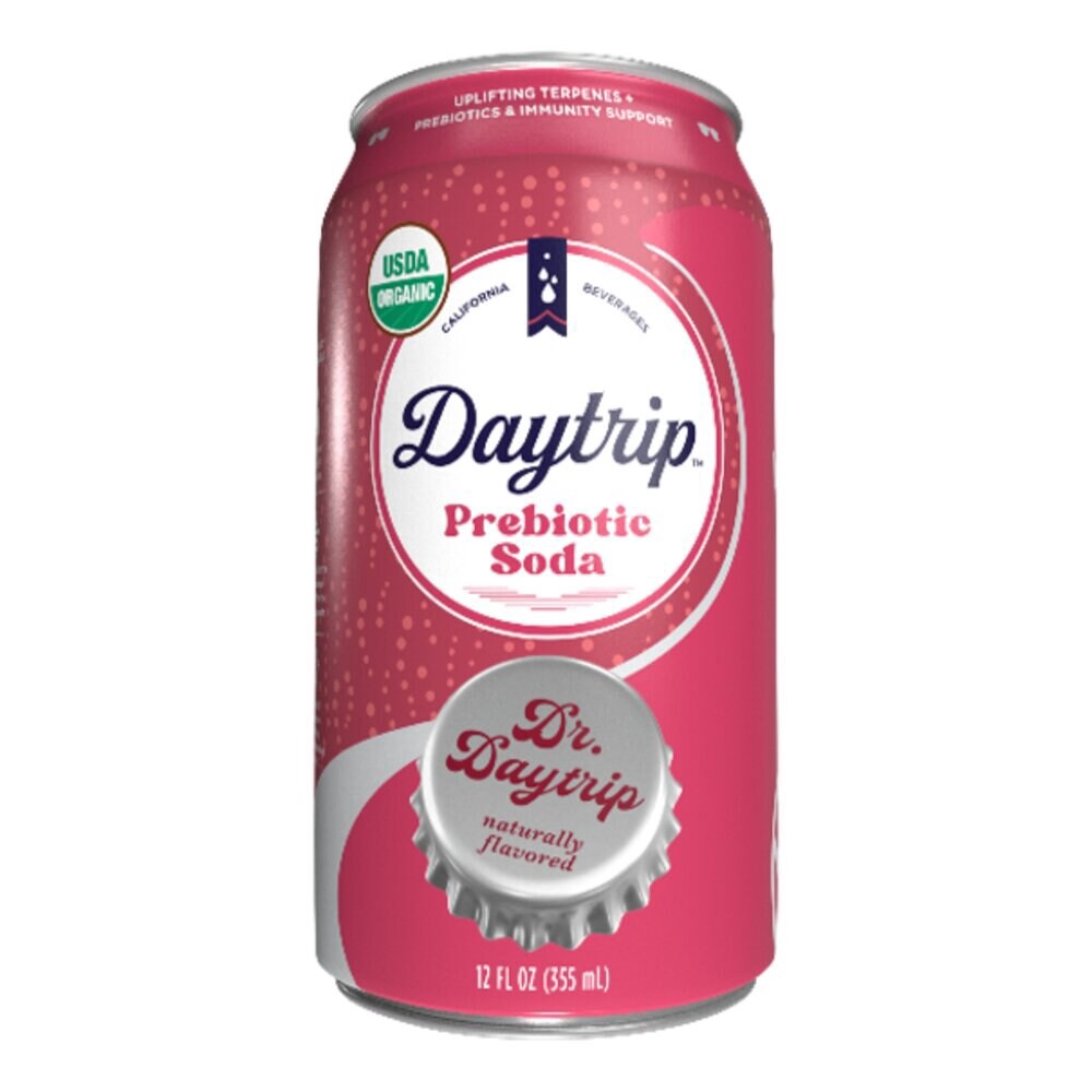 slide 1 of 1, Dt Brands Co Daytrip Dr. Daytrip Prebiotic Soda Can, 12.5 fl oz