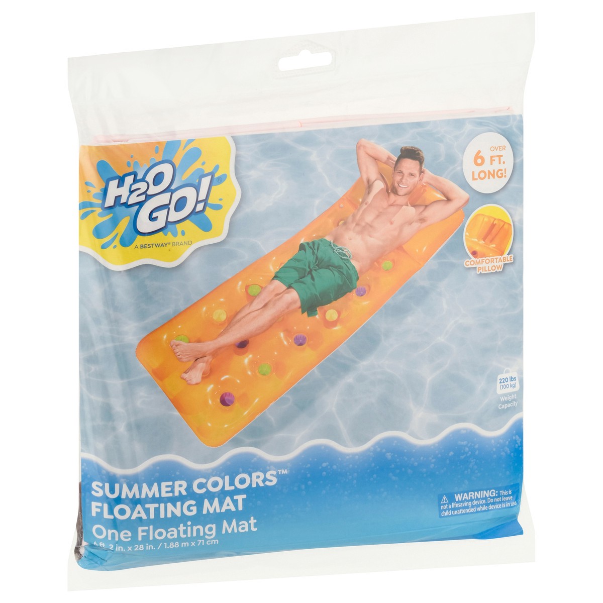 slide 3 of 11, H2OGo! Summer Colors Floating Mat 1 ea, 1 ct