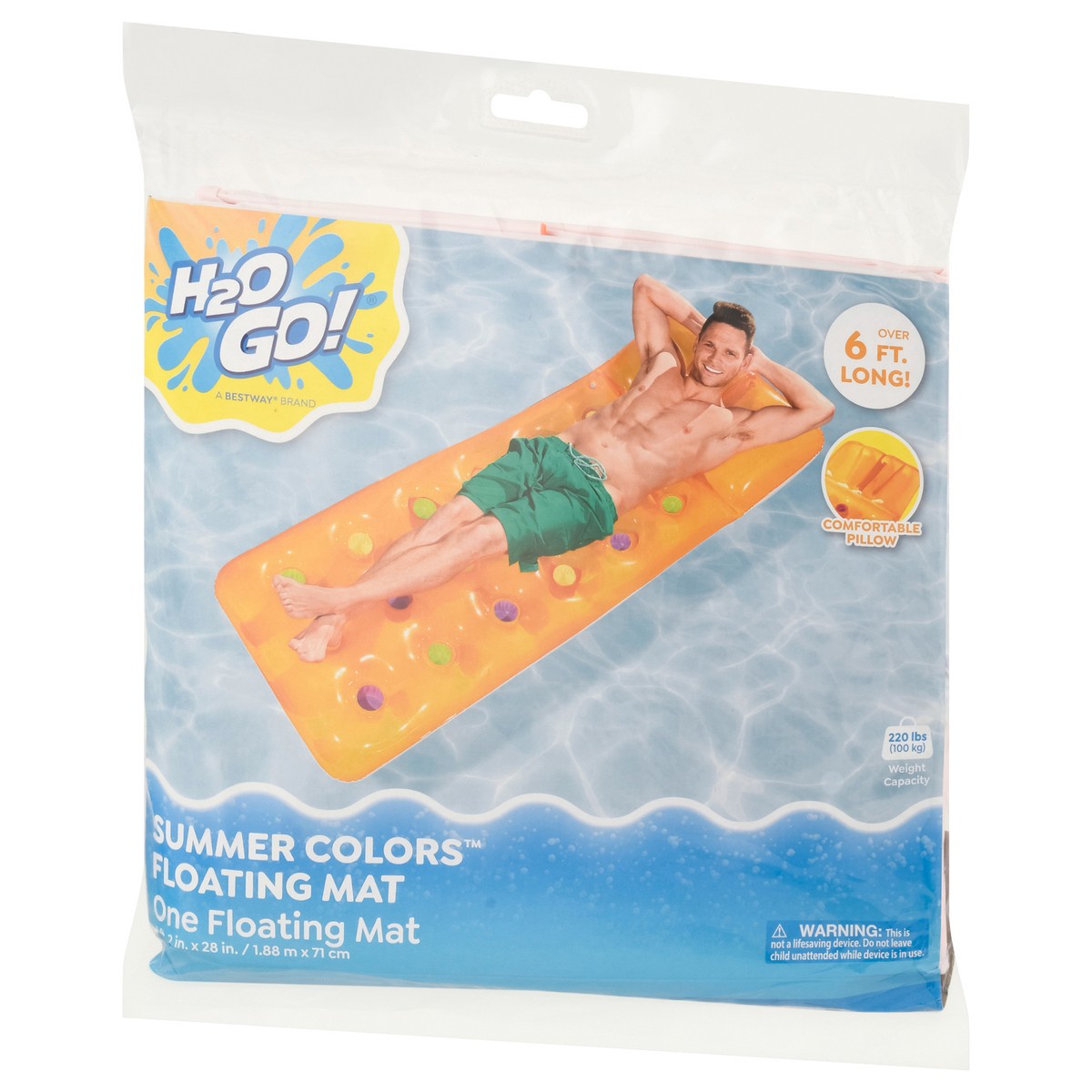 slide 7 of 11, H2OGo! Summer Colors Floating Mat 1 ea, 1 ct