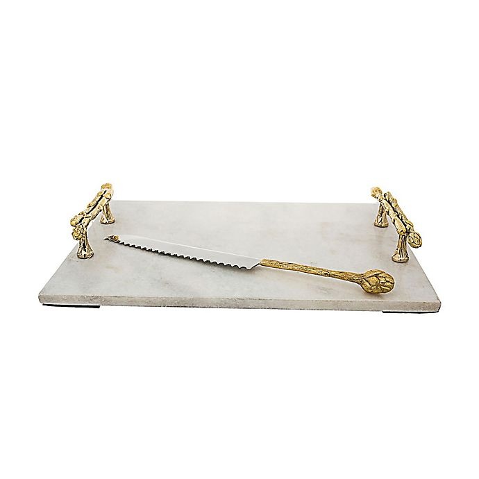 slide 1 of 1, Classic Touch Marble Challah Tray, 1 ct