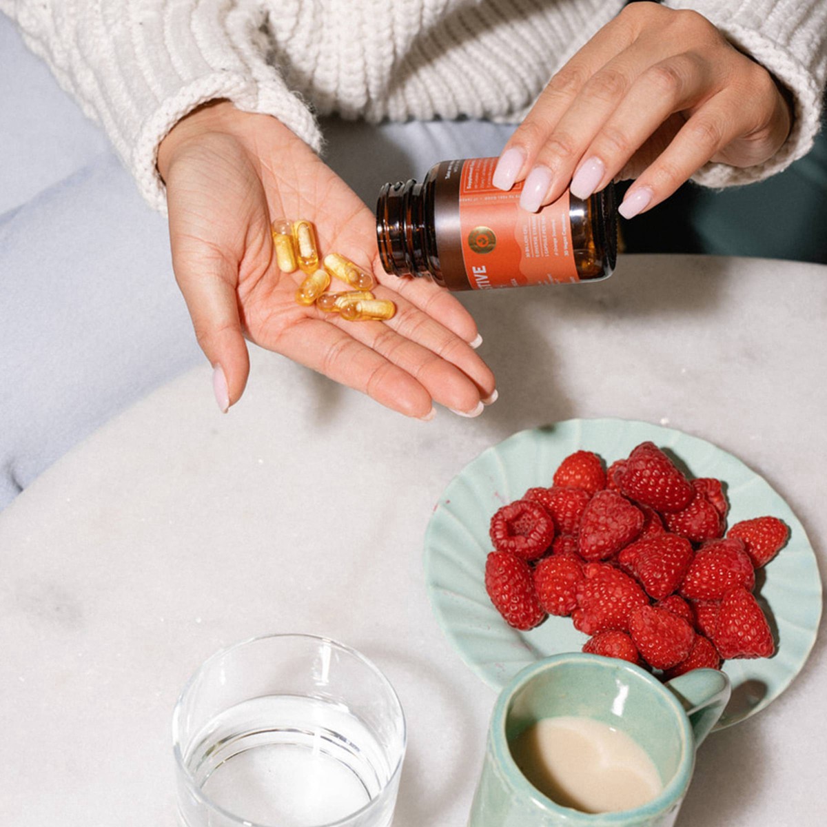 slide 3 of 4, Nouri Probiotic & Omega Digestive Health 30 Vegan Capsules, 30 ct