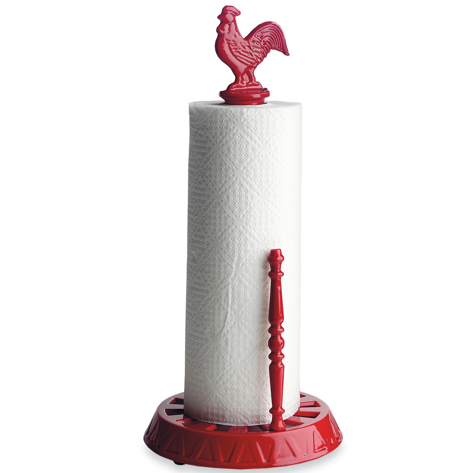 Paper Towel Holder in Antique Red