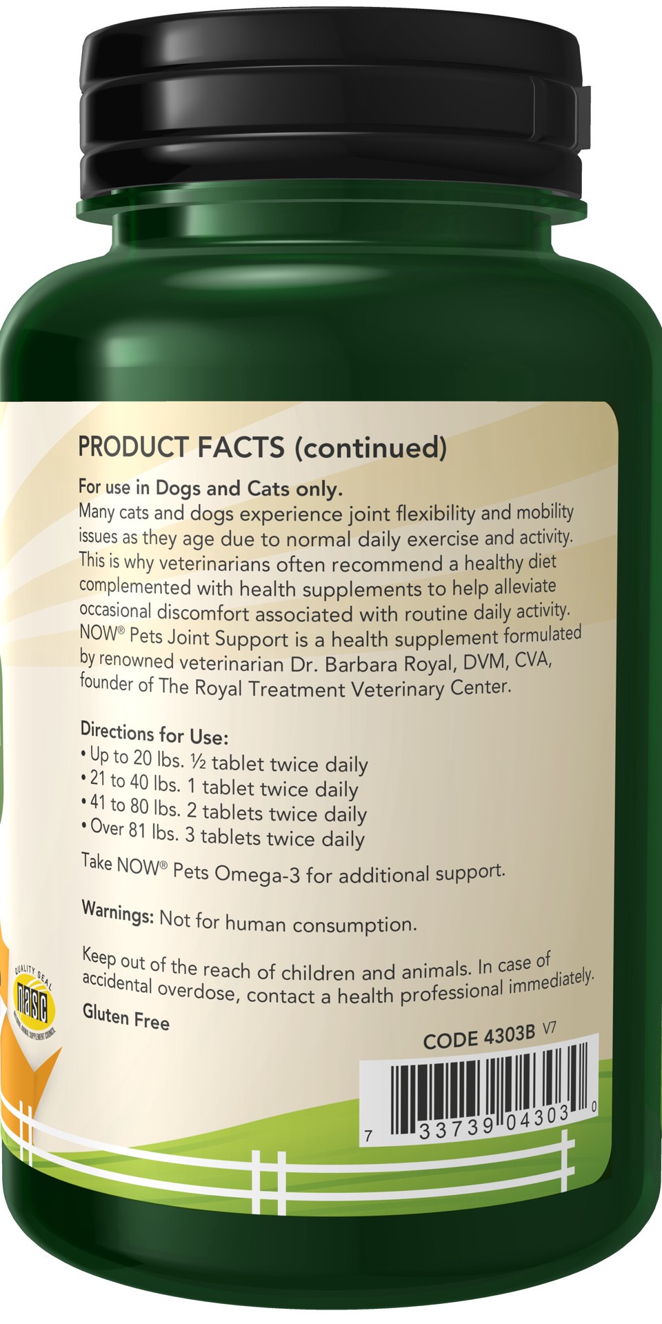 slide 2 of 5, NOW Joint Support - 90 Chewable Tablets for Dogs & Cats, 90 ct