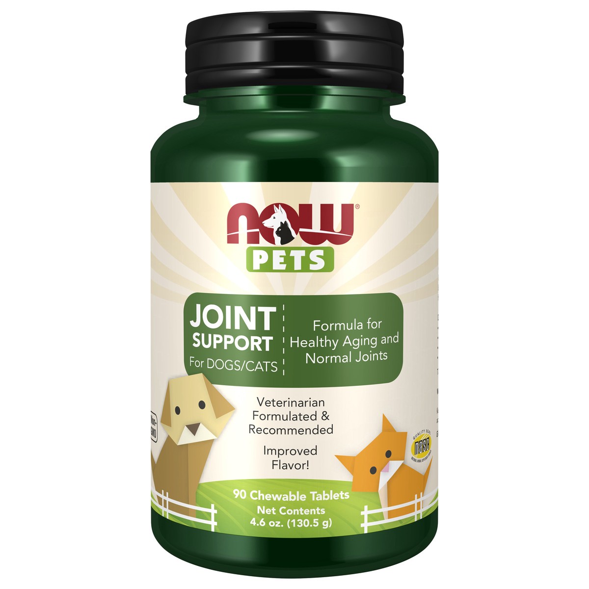 slide 1 of 5, NOW Joint Support - 90 Chewable Tablets for Dogs & Cats, 90 ct