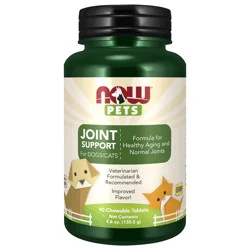 NOW Joint Support - 90 Chewable Tablets for Dogs & Cats