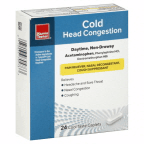 slide 1 of 1, Harris Teeter Cold Head Congestion Caplets, 24 ct