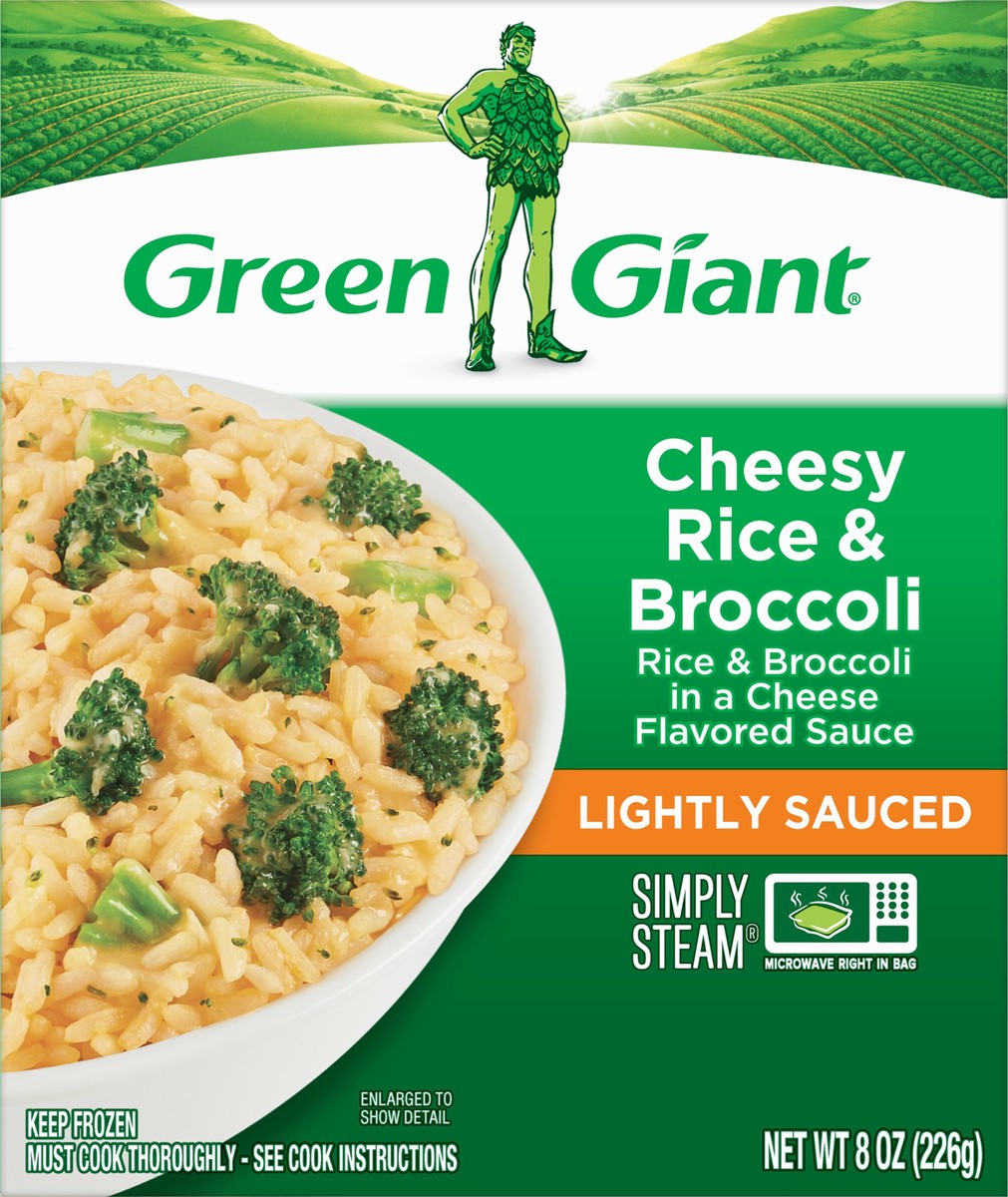 slide 7 of 9, Green Giant Lightly Sauced Cheesy Rice & Broccoli 8 oz, 8 oz