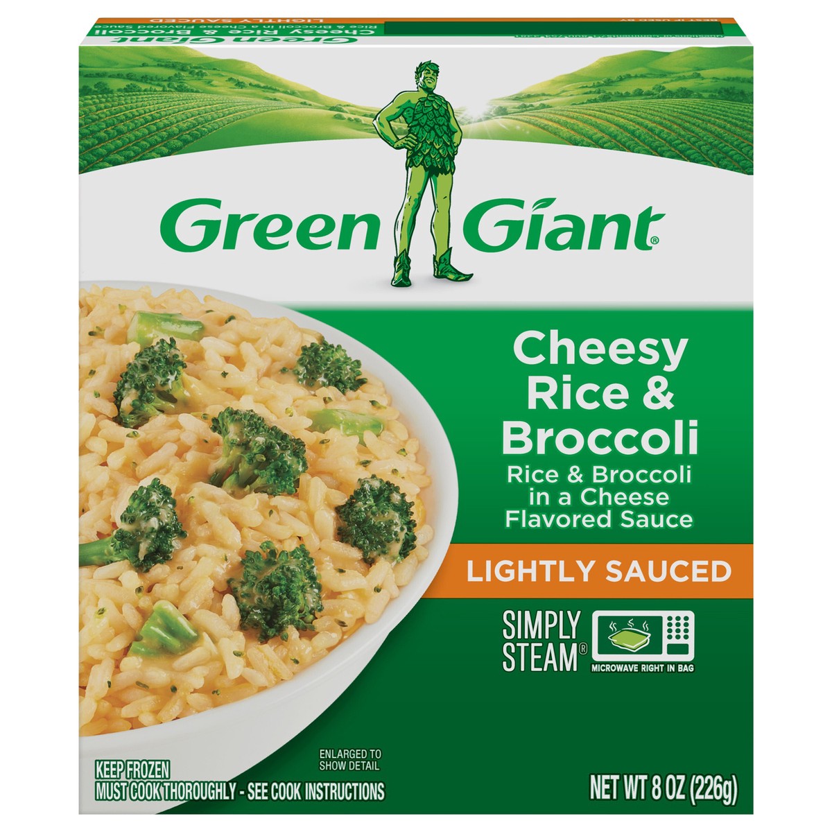 slide 1 of 9, Green Giant Lightly Sauced Cheesy Rice & Broccoli 8 oz, 8 oz