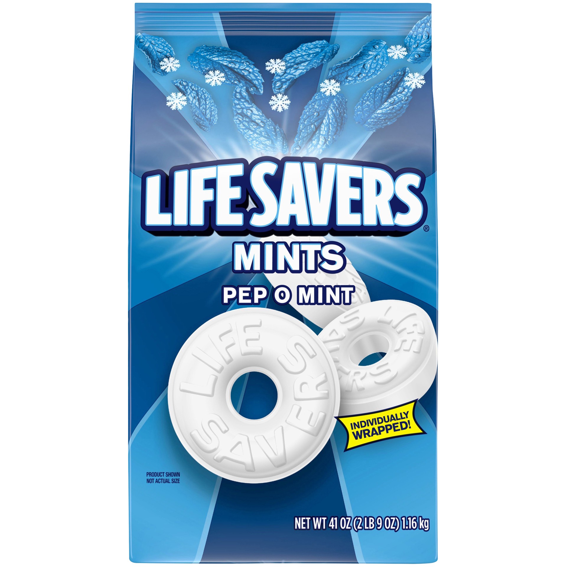 slide 1 of 6, Life Savers Pep O Mint Candy Bag, 41 ounce, 41 oz