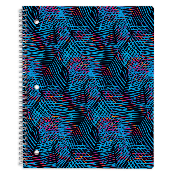 slide 1 of 1, Office Depot Brand Fashion Notebook, 8-1/2'' X 10-1/2'', College Ruled, 160 Pages (80 Sheets), Techno, 80 ct