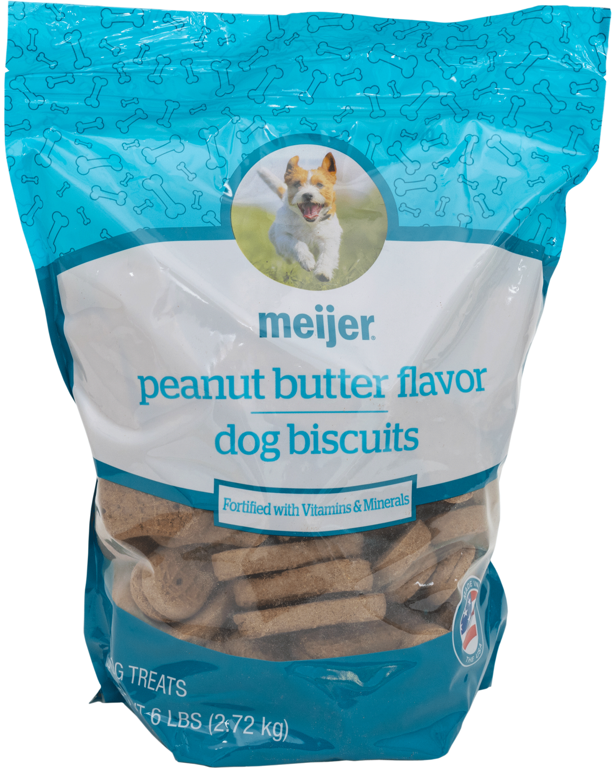 slide 1 of 5, Meijer Peanut Butter Flavored Dog Biscuits, 6 lb