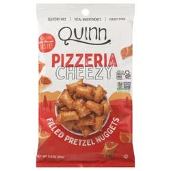 Quinn Snacks Pretzel Nuggets, Pizzeria Cheezy, Filled