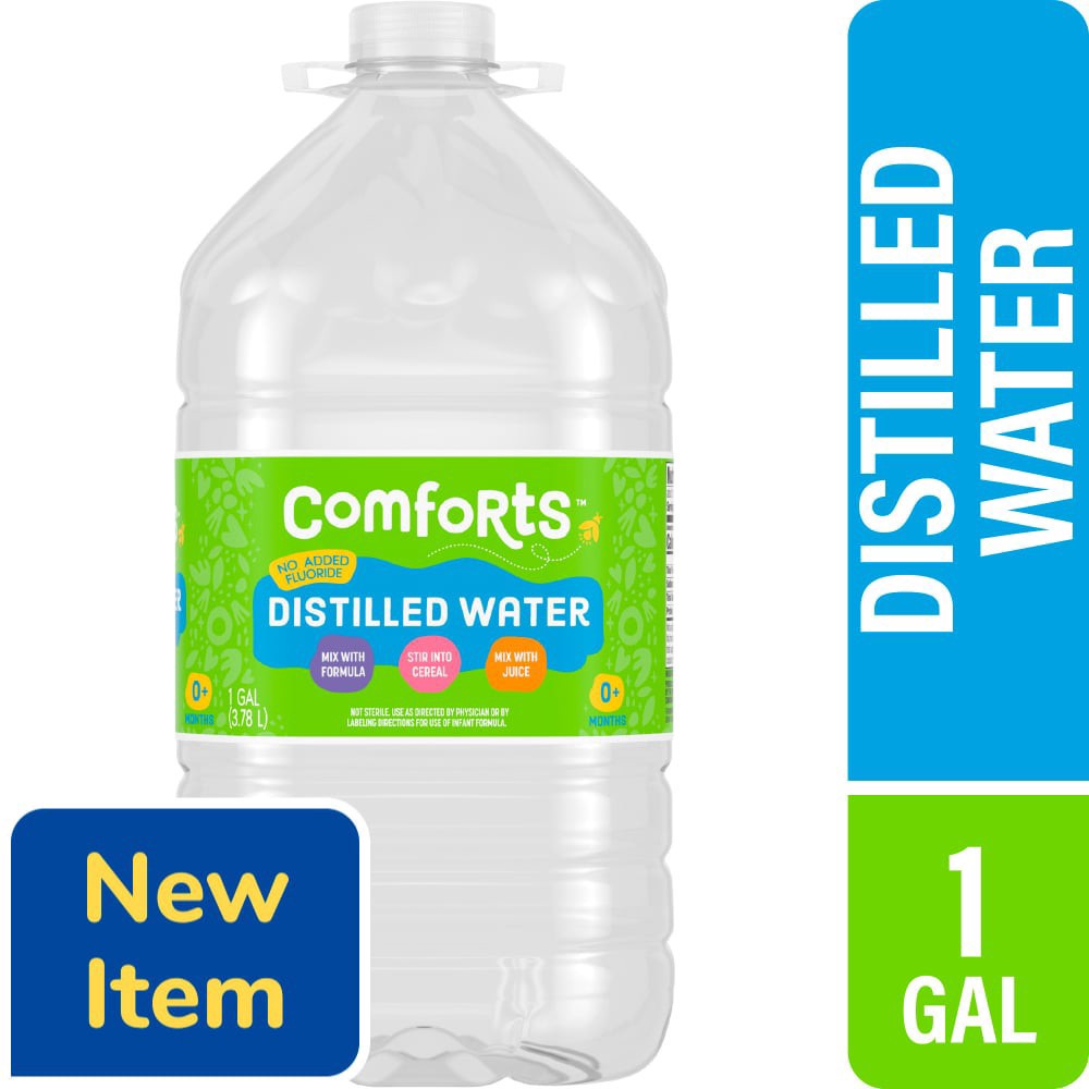slide 1 of 1, Comforts™ Distilled Water, 1 gal