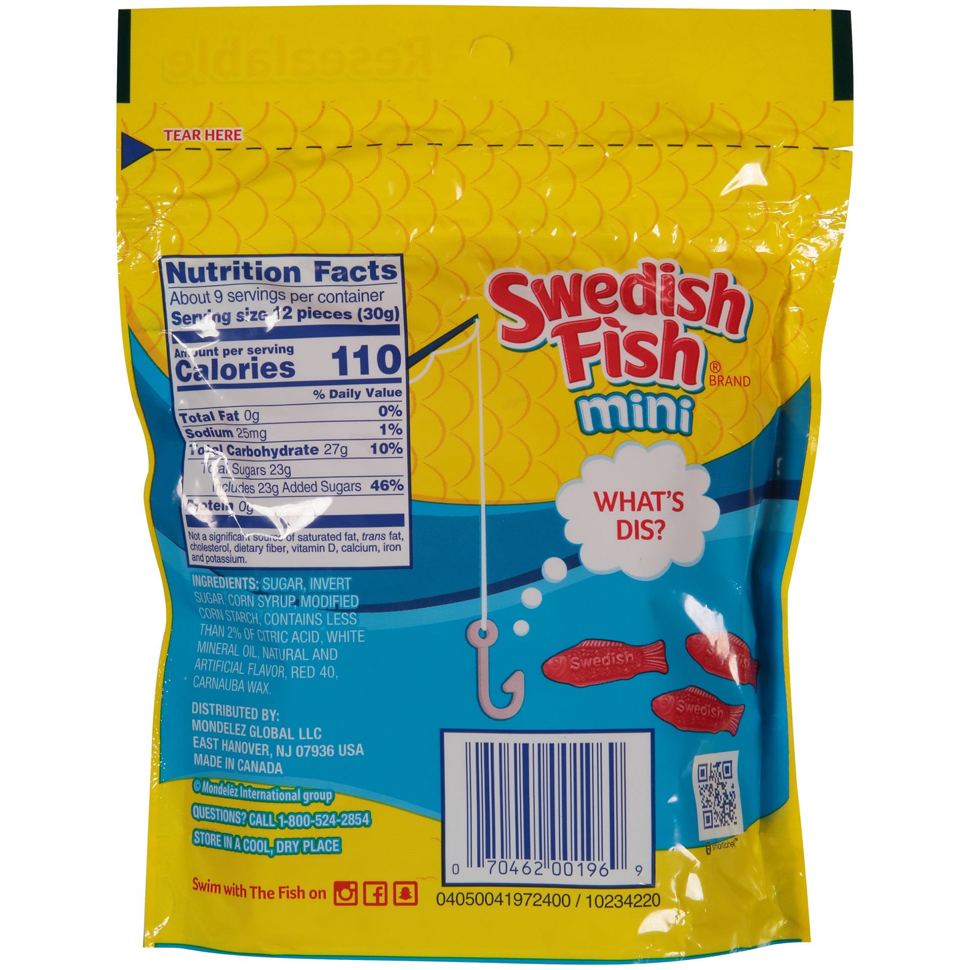 slide 6 of 6, SWEDISH FISH Mini Soft & Chewy Candy, 12 - 10 oz Bags, 0.62 lb