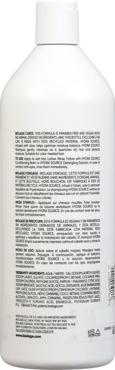 slide 4 of 9, Biolage Hydra Source Aloe Shampoo 33.8 fl oz, 33.8 fl oz