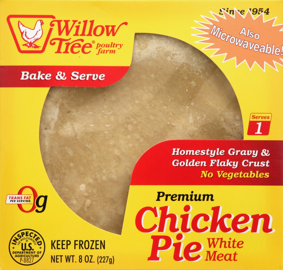 slide 4 of 4, Willow Tree Premium Chicken Pie White Meat, 8 oz