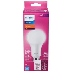 Philips 3 Way LED Soft White Light Bulbs - 1 ea
