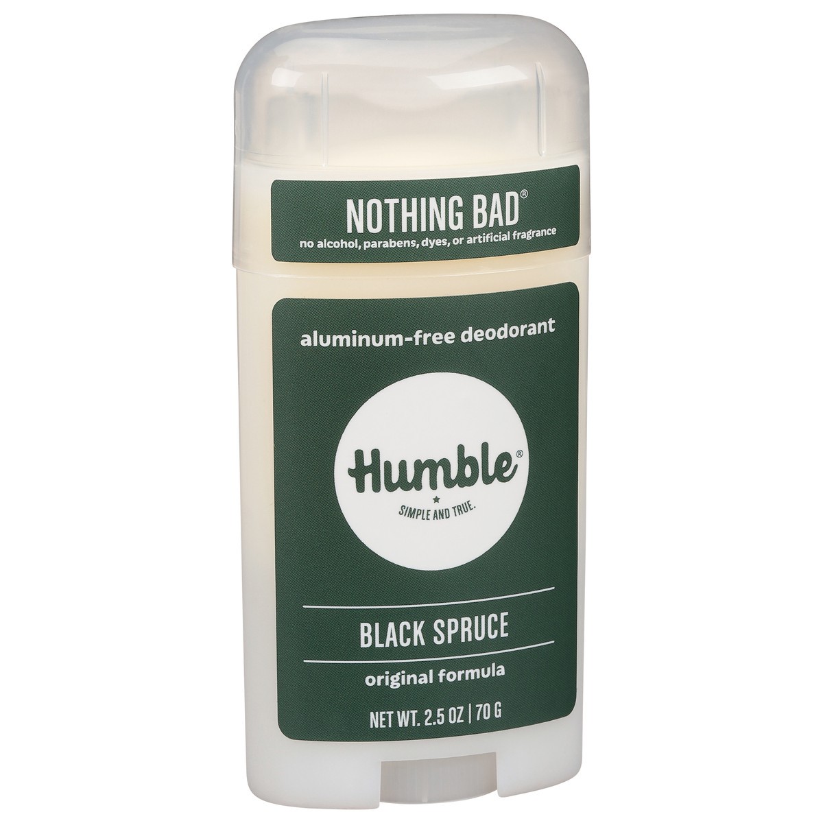 slide 9 of 9, Humble Nothing Bad Aluminum-Free Original Formula Black Spruce Deodorant 2.5 oz, 2.5 oz