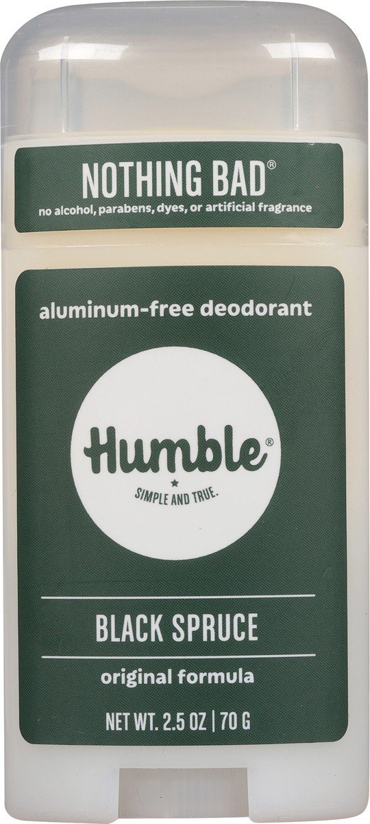 slide 8 of 9, Humble Nothing Bad Aluminum-Free Original Formula Black Spruce Deodorant 2.5 oz, 2.5 oz
