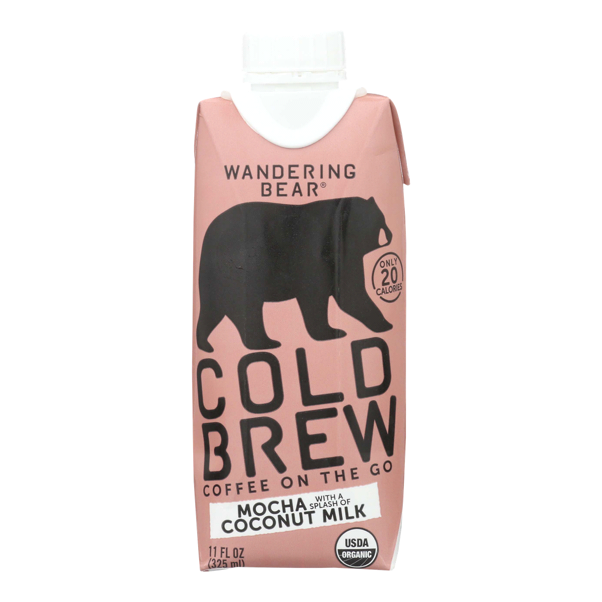 slide 1 of 1, Wandering Bear Organic Mocha Cold Brew Coffee With Coconut Milk, 11 fl oz
