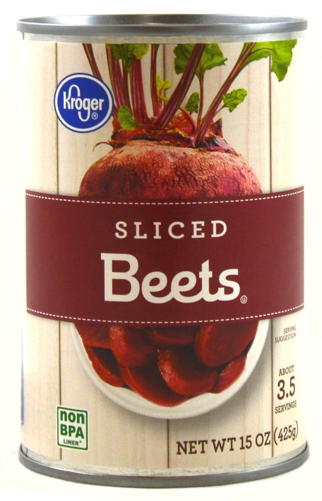 slide 1 of 1, Kroger Sliced Beets, 15 oz