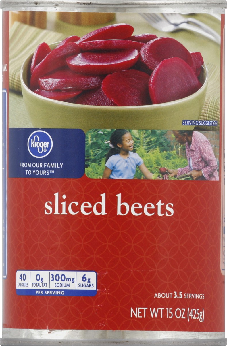 slide 5 of 6, Kroger Sliced Beets, 15 oz