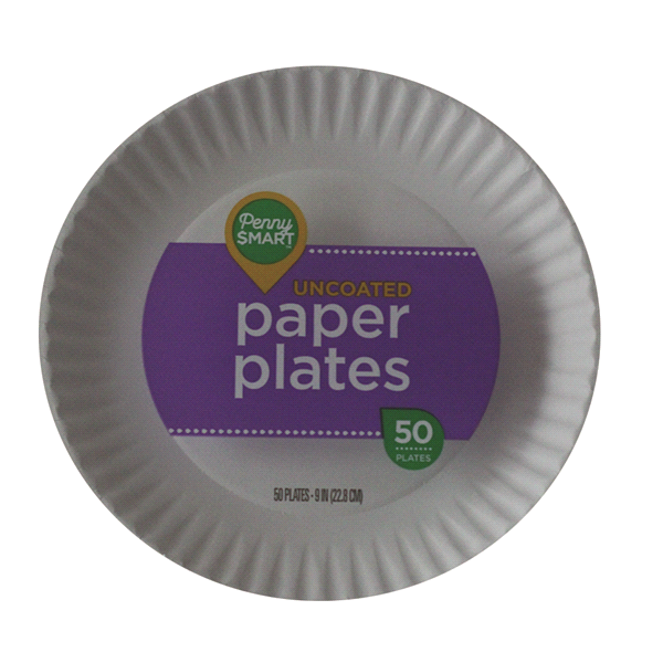 Penny Smart Uncoated Paper Plates, 9 50 ct | Shipt