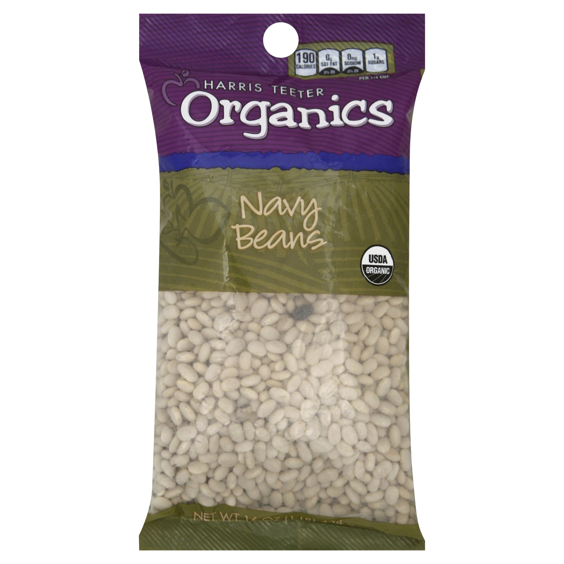 slide 1 of 1, HT Organics Navy Beans, 16 oz