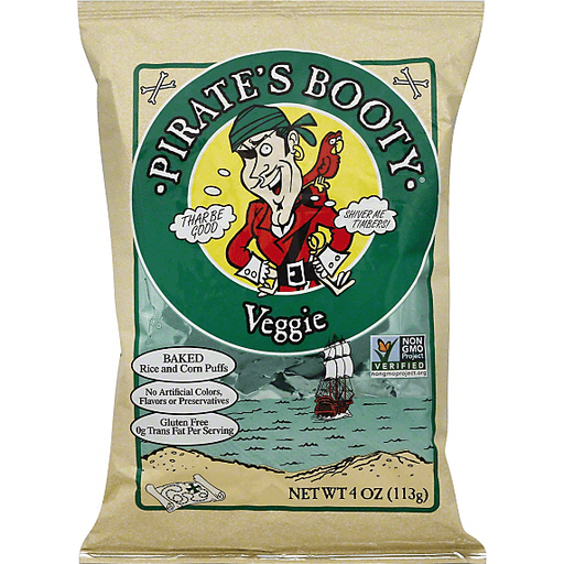 slide 2 of 2, Pirate's Booty Veggie Puffed Snack, 4 oz