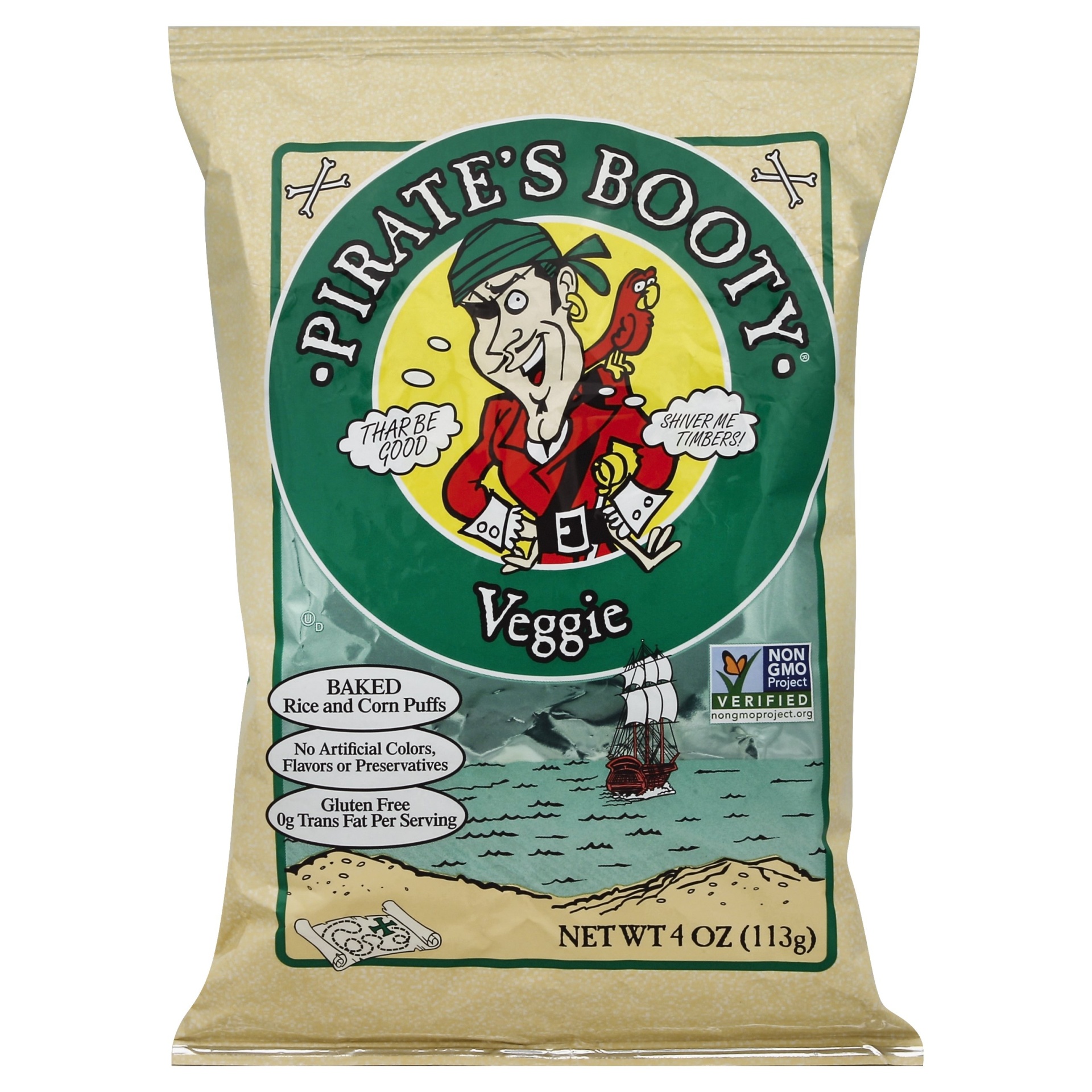 slide 1 of 2, Pirate's Booty Veggie Puffed Snack, 4 oz