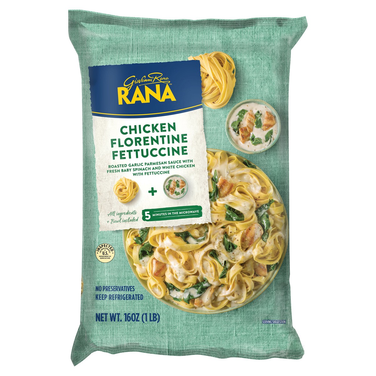 slide 1 of 6, Rana Fettuccine Chicken Florentine, 16 oz