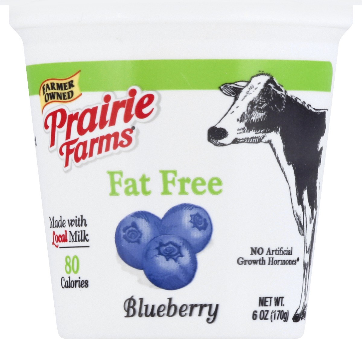 slide 12 of 12, Prairie Farms Fat Free Blended Blueberry Yogurt 6 oz, 6 oz