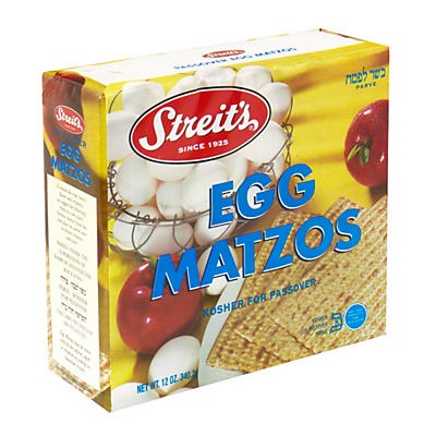 slide 1 of 1, Streit's Streits Egg Matzo, 12 oz