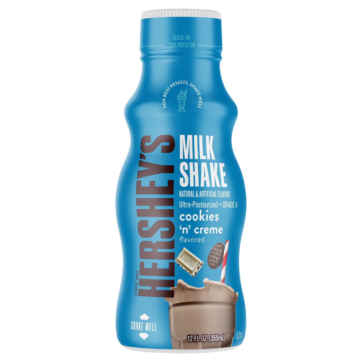 slide 1 of 6, Hershey's Cookies n Creme Flavored Milk Shake 12 fl oz, 12 fl oz