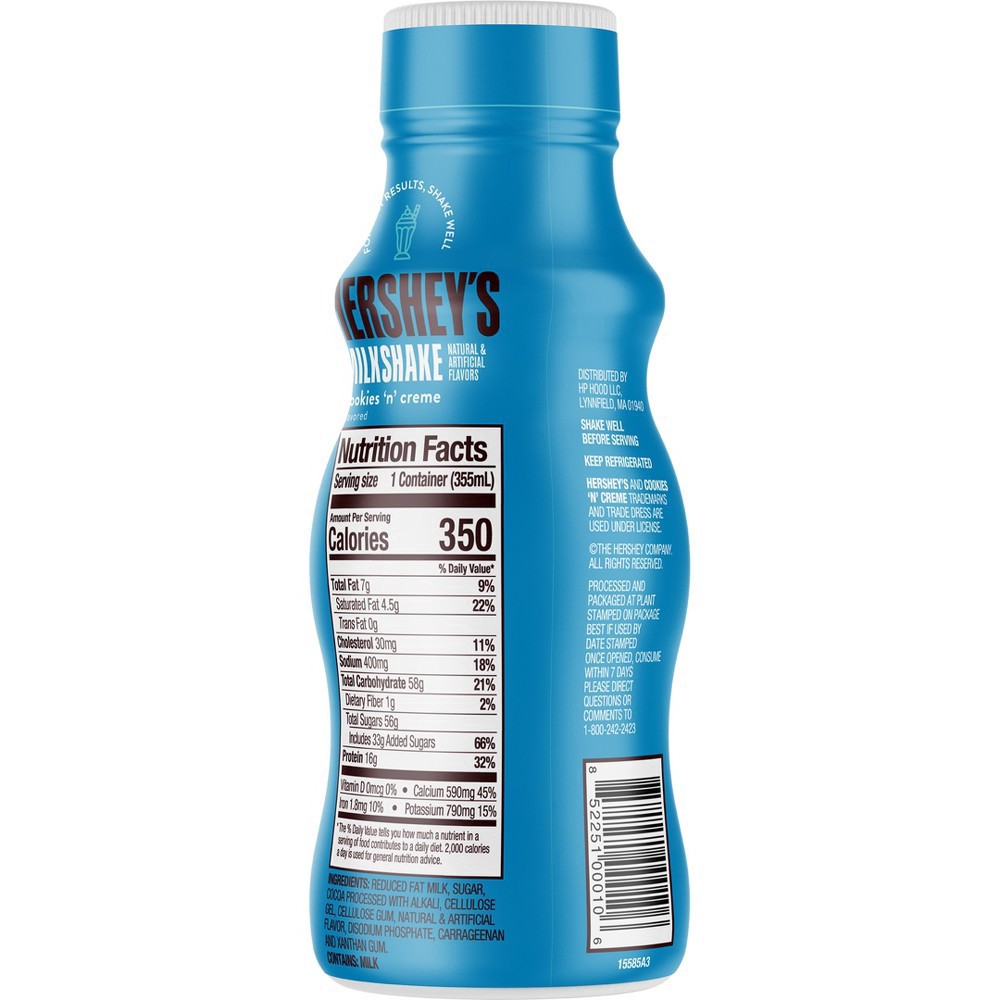 slide 3 of 6, Hershey's Cookies n Creme Flavored Milk Shake 12 fl oz, 12 fl oz