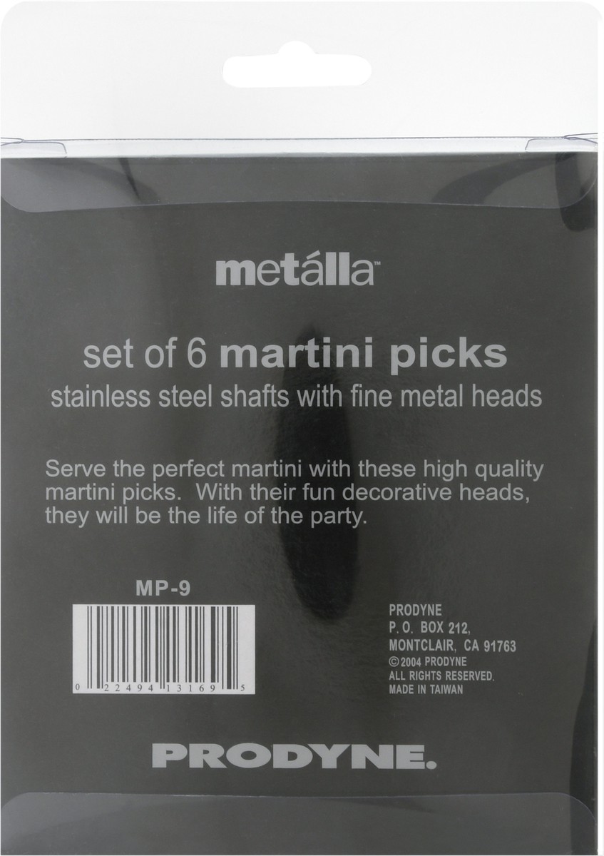 slide 10 of 10, Prodyne Metalla Set of 6 Martini Picks 1 ea, 1 ct