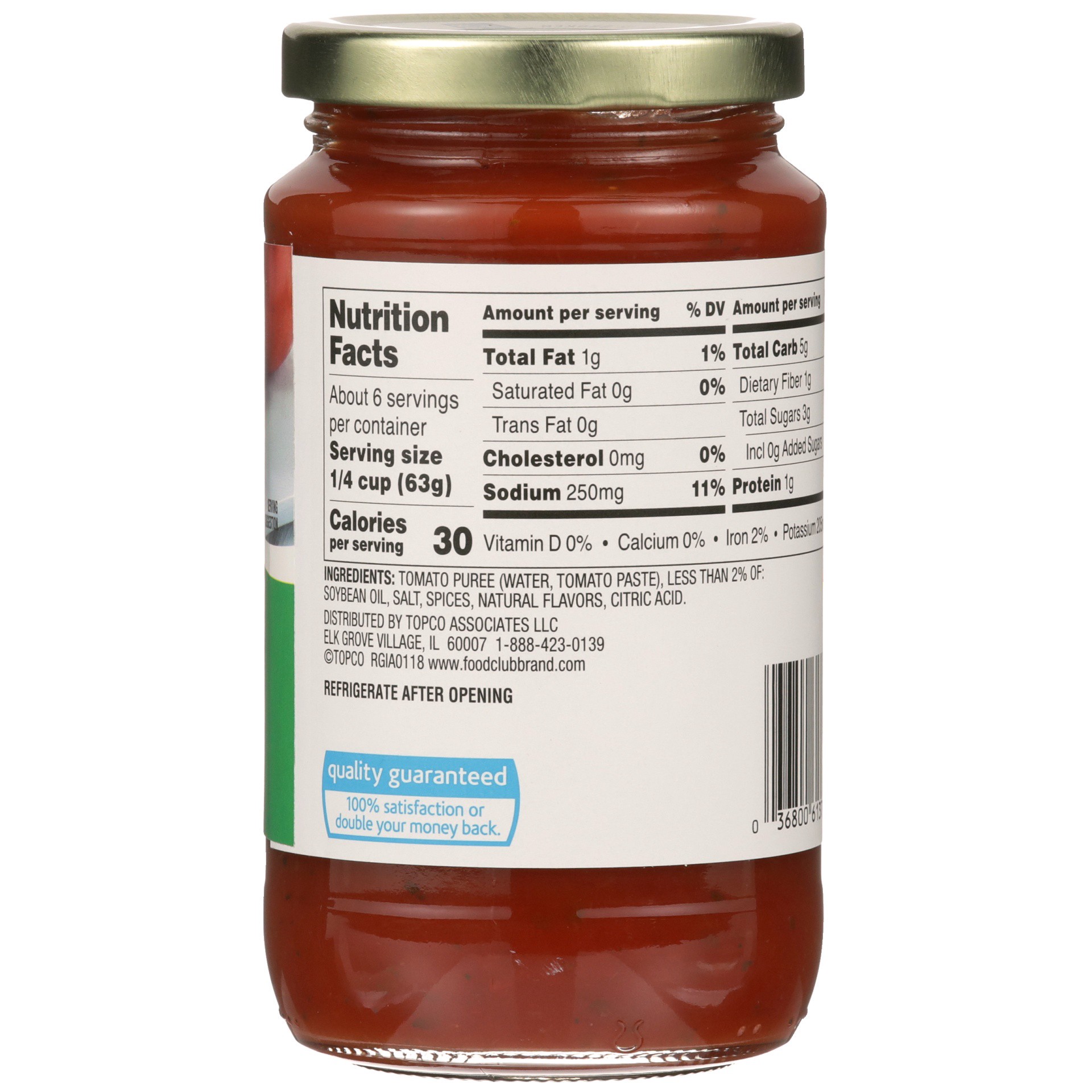 slide 5 of 6, Food Club Traditional Style Pizza Sauce 14 oz, 14 oz