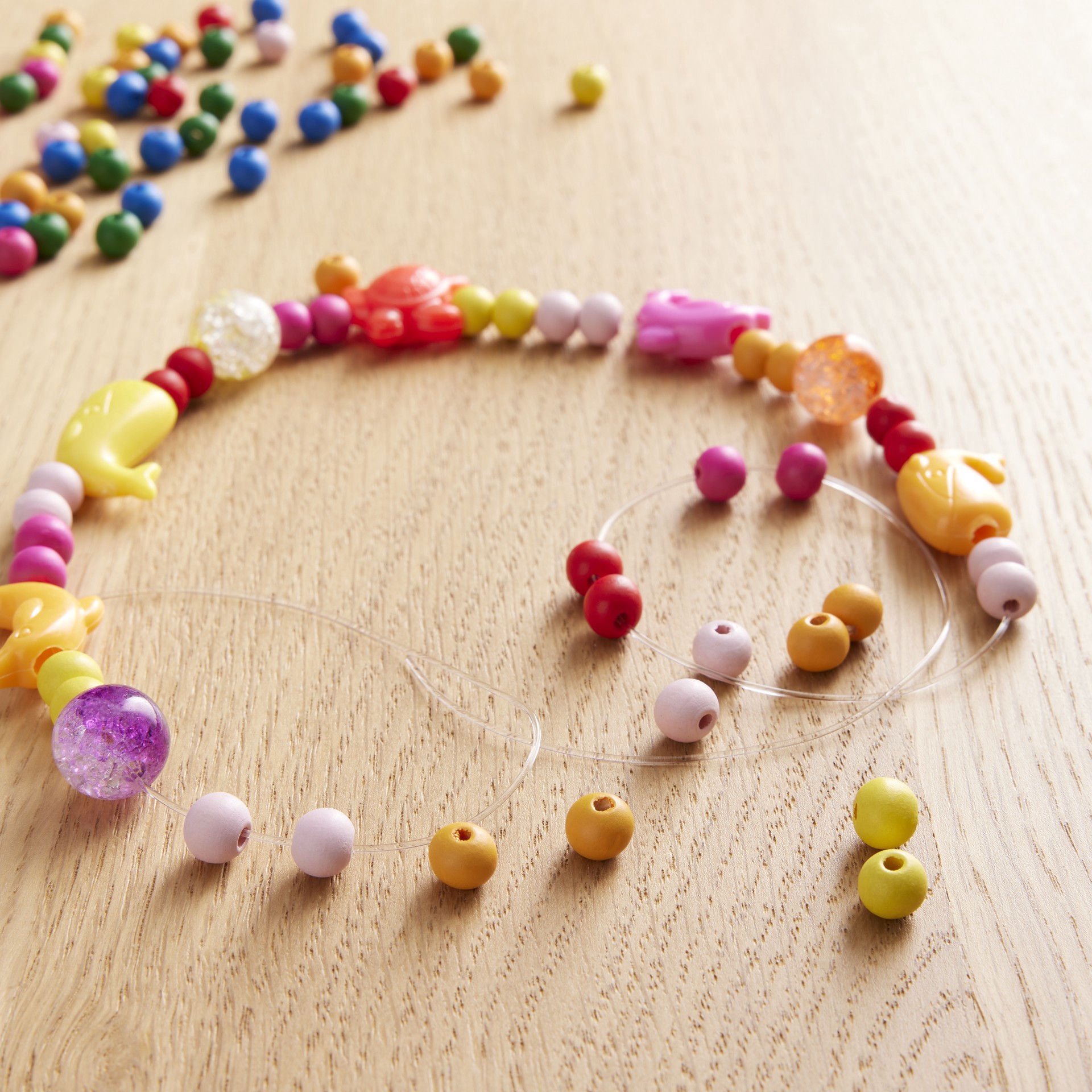 slide 2 of 3, Round Wood Beads By Creatology, 7.5 mm