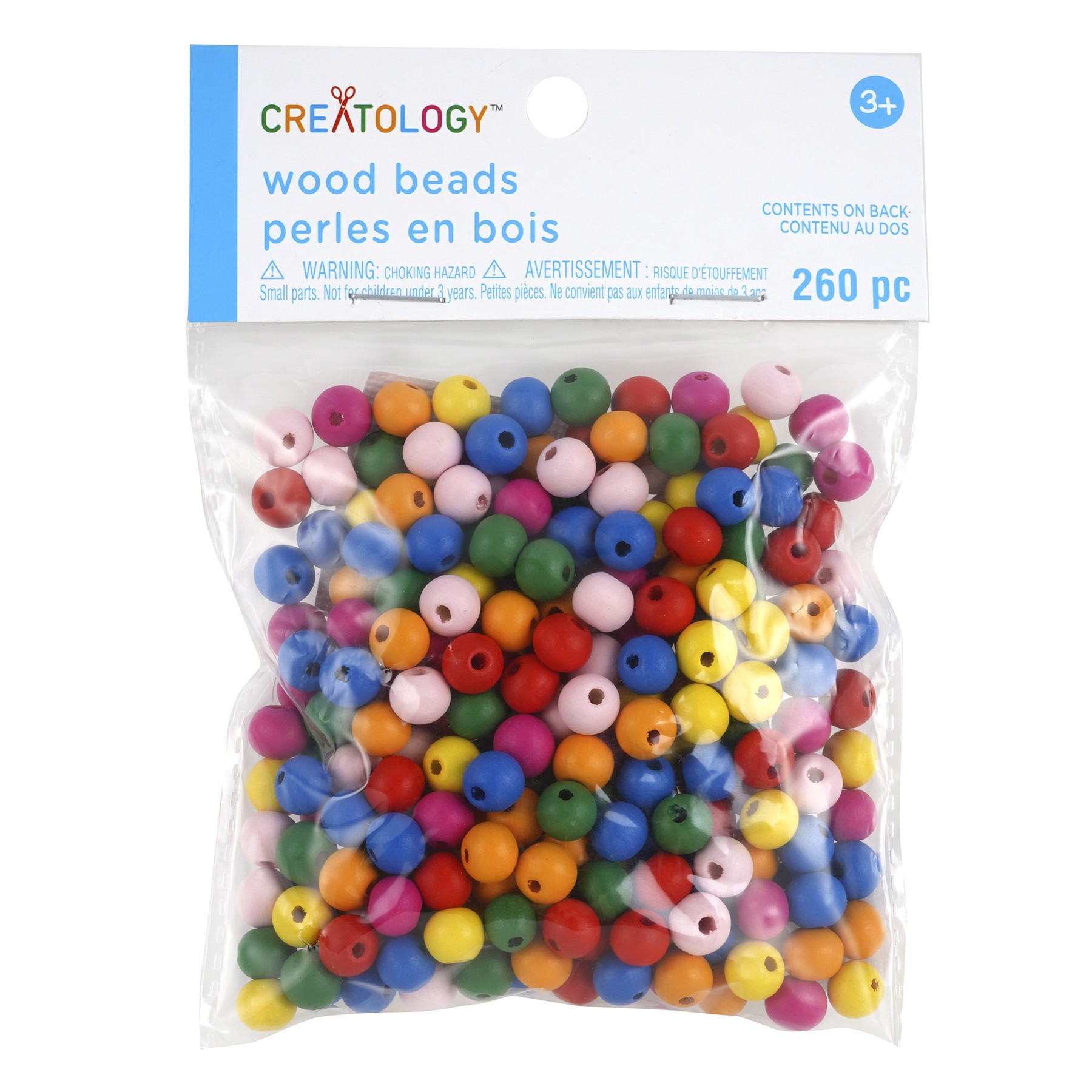 slide 3 of 3, Round Wood Beads By Creatology, 7.5 mm