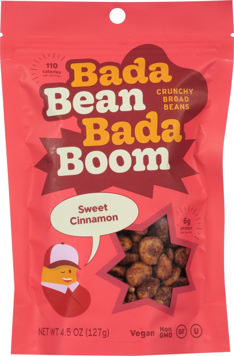 slide 6 of 9, Enlightened Bada Bean Bada Boom Crunchy Sweet Cinnamon Broad Beans 4.5 oz, 4.5 oz