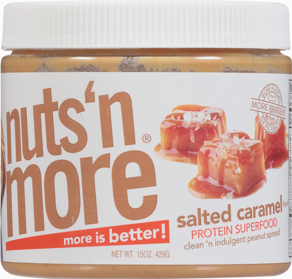 slide 7 of 14, Nuts 'N More Peanut Spread 15 oz, 15 oz