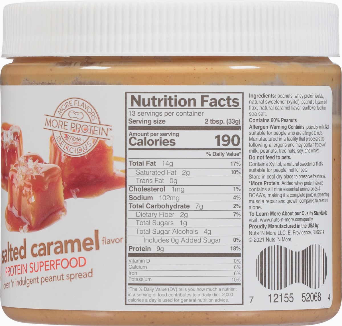 slide 13 of 14, Nuts 'N More Peanut Spread 15 oz, 15 oz
