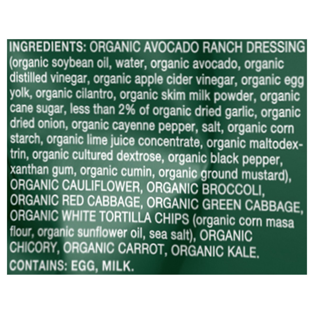 slide 3 of 7, Taylor Farms Organic Avocado Ranch Chopped Kit 1 ea, 11 oz