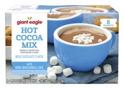 Giant Eagle Hot Cocoa Mix with Mini Marshmallows, 8 Packets