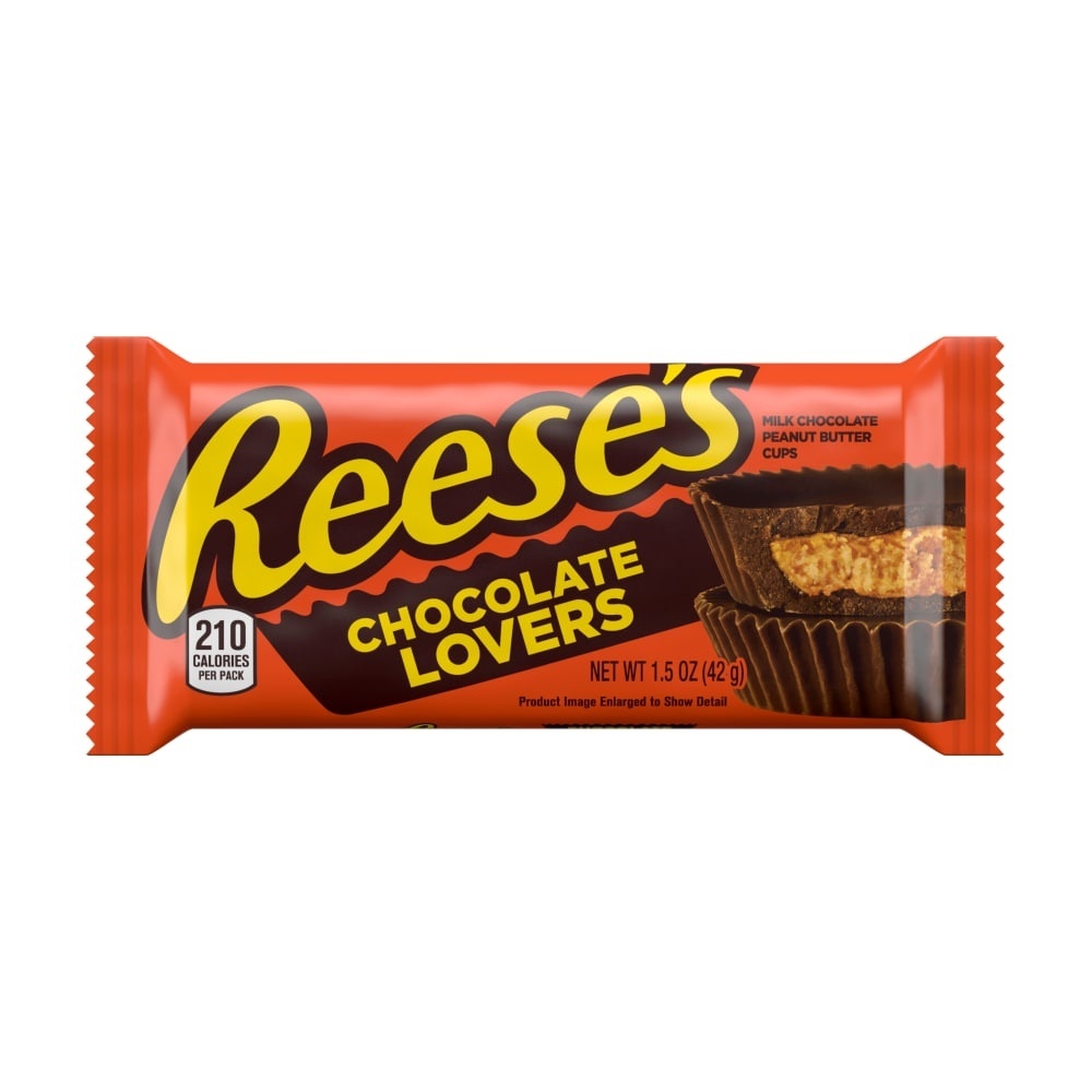 slide 1 of 1, Reese's Chocolate Lovers Peanut Butter Cups, 1.5 oz