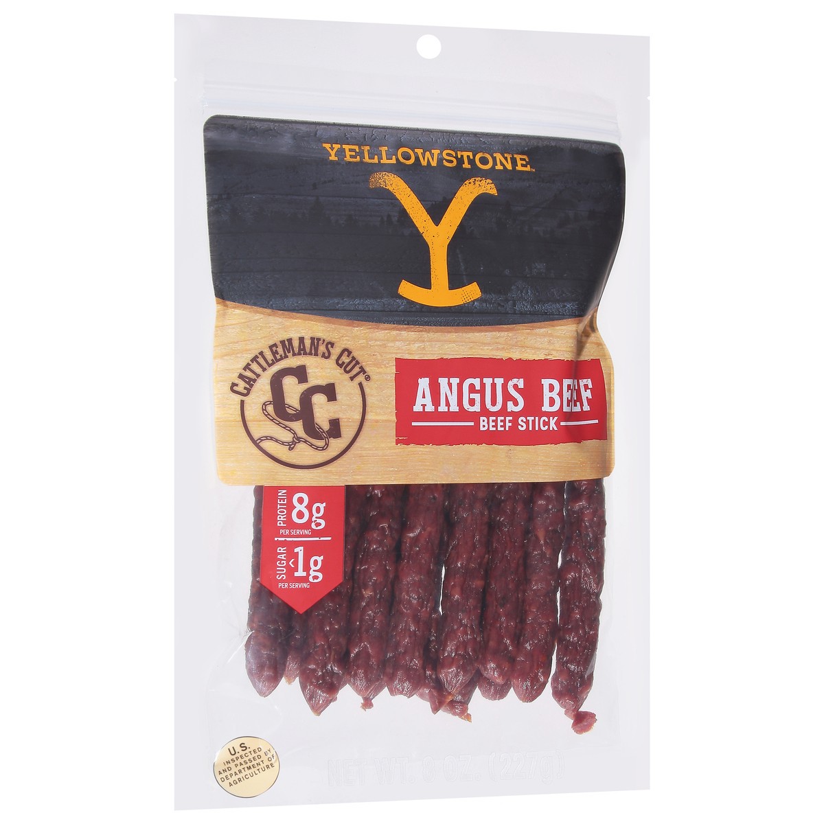 slide 12 of 12, Cattleman's Cut Yellowstone Angus Beef Beef Stick 8 oz, 8 oz