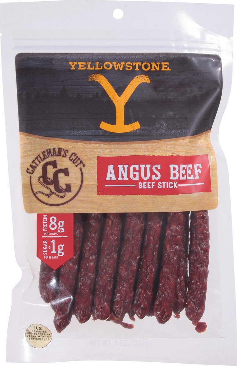 slide 4 of 12, Cattleman's Cut Yellowstone Angus Beef Beef Stick 8 oz, 8 oz